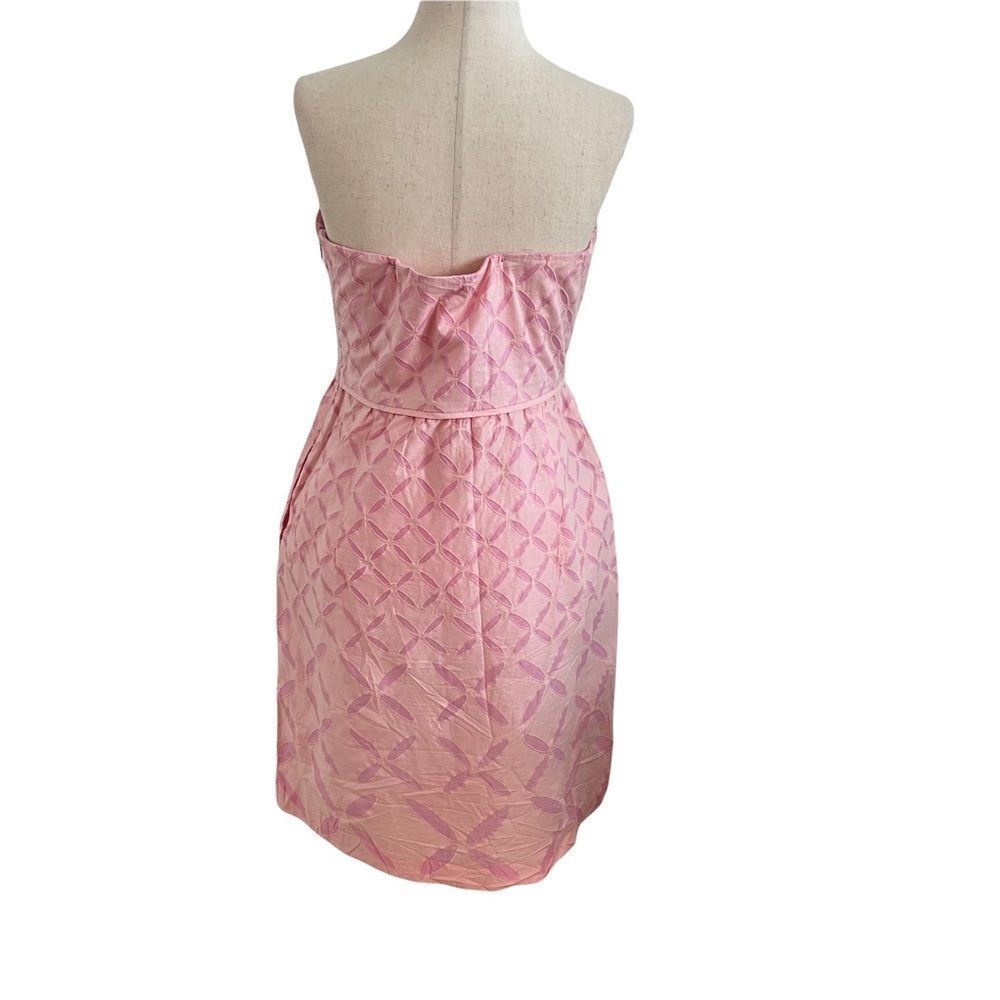 J. Crew New with Tags Pink Cotton Strapless Dress Size 10 - Picture 5 of 10